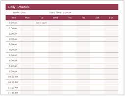 10 free schedule templates in excel