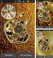 golden apple clock live wallpaper for