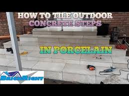 How To Tile Outdoor Concrete Steps In