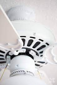 how to paint a ceiling fan without