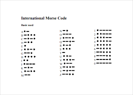 Printable Morse Code Chart Jasonkellyphoto Co