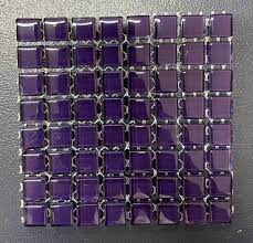 Mosaic Glass Tile Dark Purple 10mm