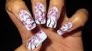 cherry blossom nail art tutorial nail
