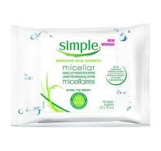 simple micellar makeup remover wipes 25