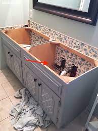 If you too have an old or antique piece of a cabinet or reclaimed cabinet lying around somewhere in your storage in or closet! How To Remove An Old Bathroom Vanity Thrift Diving Blog