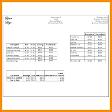 Download A Free Pay Stub Template For Word Or Excel Create Check