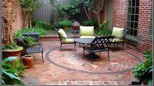 Large Brick Paver Patio With Furniture