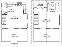 16x16 House W Loft Pdf Floor Plan 493