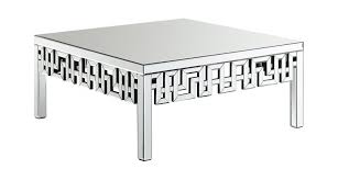 aria white glass coffee table by
