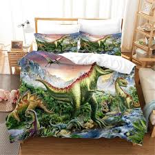 3d Dinosaur Jurassic Park Quilt Cover
