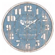 Blue Wall Clock 58cm Halffurniture