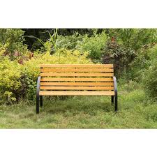 Wooden Slats Outdoor Park Bench