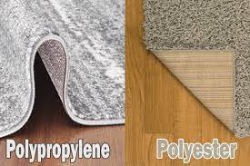 polypropylene vs polyester rugs