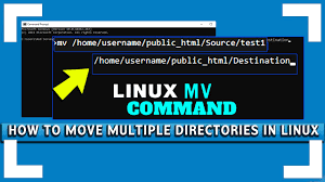 how to move multiple directories in