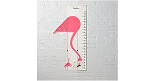 Personalized Charley Harper Growth Chart Flamingo The