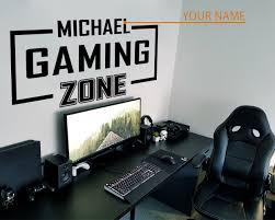 gamer room decor custom name gaming