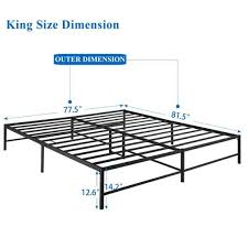 Vecelo King Size Bed Frame 77 5 W