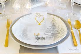 Gray And Gold Winter Table The House
