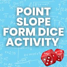 Point Slope Form Dice Activity Math