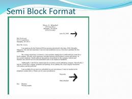 Application Letter  Semi Block Style   Template   lareal co