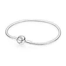 pandora smooth silver clasp bracelet 590728 17