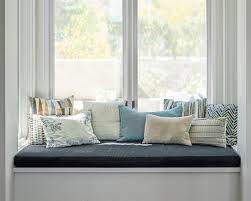 Gray Window Bench Cushion Cover Custom