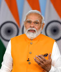 Prime Minister Narendra Modi inaugurates the Biplobi Bharat Gallery