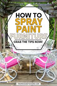 How To Paint Metal Patio Furniture
