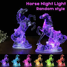 Creative 7 Colors Horse Night Light Changing Led Night Light Home Car Ornaments Party Wedding Holiday Decoration Lamp Children Gift Toy Light Buy At A Low Prices On Joom E Commerce Platform