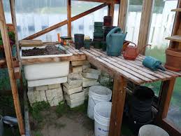 Greenhouse Potting Bench Country
