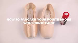 pointe shoes with pointe paint