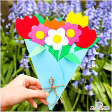paper flower bouquet craft sweet