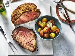 Standing tall on a serving platter ready to be carved, its dark, crisp exterior promises a tender, rosy for our purposes, prime rib roast refers specifically to this cut and not the grading. Savory Pellet Grill Prime Rib Recipe Myrecipes