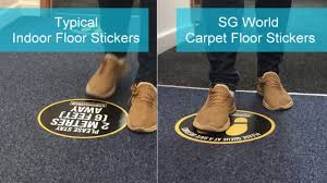 carpet stickers vs floor stickers you