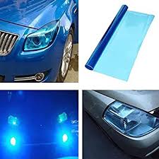 Amazon Com Diyah 12 X 48 Inches Self Adhesive Headlight Tail Lights Fog Lights Tint Vinyl Film Dark Blue Automotive