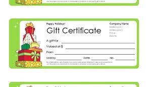 Gift Certificates Online Printable Certificate Template Free Print