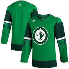 Winnipeg jets reverse retro jersey. Men S Winnipeg Jets Adidas Green 2020 St Patrick S Day Jersey