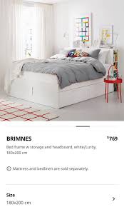 ikea king size bed frame with matress