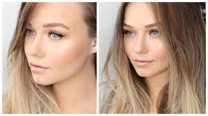 natural bronzed glowing makeup for