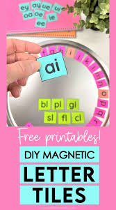 how to make magnetic letter tiles and