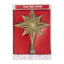 Glitter Star Tree Topper 9 25in Five