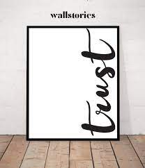 Words Print Typography Wall Art