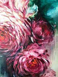 Abstract Fl Art Rose Oil Painting