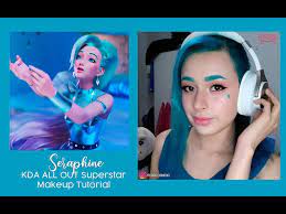 kda seraphine superstar makeup tutorial