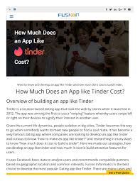 You can't expect to have a fantastic app in just a few dollars (even a few hundred dollars). How Much Did It Cost To Build Tinder By S Saisaanvinaidu123 Issuu