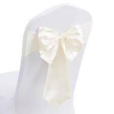 satin chair cover sashes