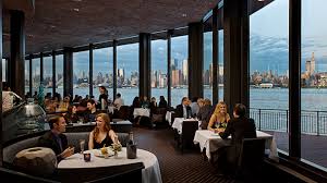 Weehawken Waterfront Seafood Restaurant Dining With A Ny