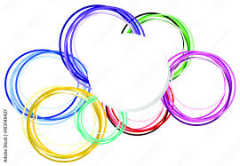circle round shape colorful design