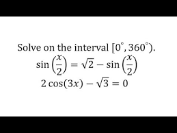 solving trig equations iv part 1 half