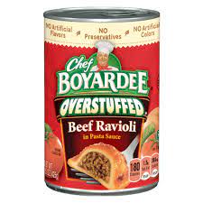 overstuffed beef ravioli can chef